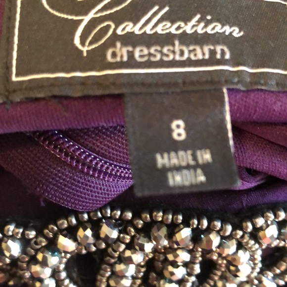 Dress Barn gorgeous dress in plum purple. Ptp 23” size 8 - Picture 8 of 9